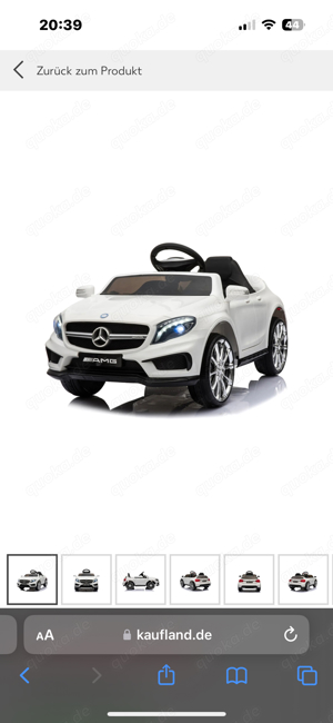 Mercedes-Benz GLA 45 AMG Kinderelektroauto Elektrofahrzeug Kinderfahrzeug 12V   4,5Ah USB Weiß