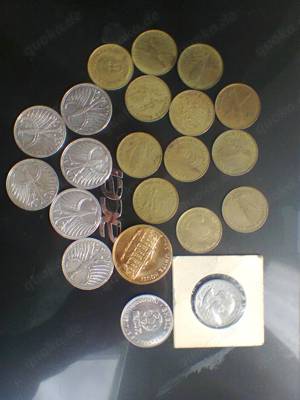Geldmünzen, Geldscheine,Münzen