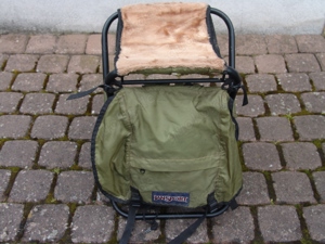 Rucksack mit Sitzgestell. Jan Sport