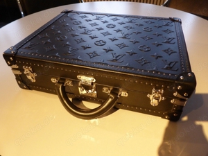 LOUIS VUITTON Monogram Ligne Révélation Aktenkoffer Sondermodell Leder schwarz