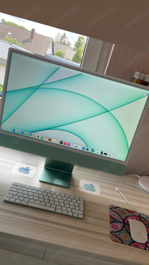 Apple iMac 24" grün inkl. Tastatur ( Touch-ID ) & Maus wie Neu inkl. OVP