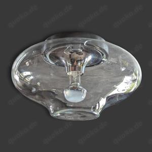 Deckenleuchte Lampe Glas   Vintage   Mid Century 60er 70er