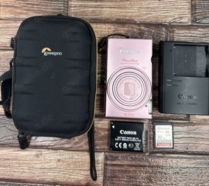 Canon PowerShot ELPH 110 HS 16,1 MP Digitalkamera mit 32 GB, Ladegerät, Hülle, getestet