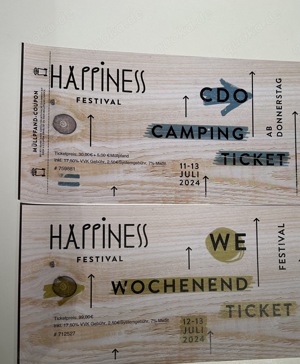 Happiness Wochenend Ticket&Camping