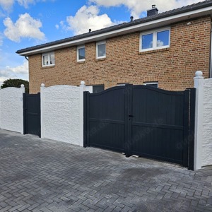 -10%   33m Betonzaun Sichtschutz Zaune Zäun direkt vom Hersteller Betonwand Larmschutz Montage Bild 10