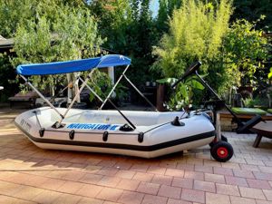 Schlauchboot mit E-Mot+Lipo+Bimini+Zulass. Bodensee&Lago Maggiore