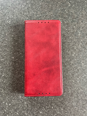 Rote Schutzhülle für Sony Xperia XA1, Flipcase, Hülle, Neu