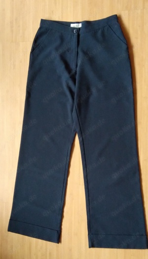 Stoffhose blau Damen Größe 40