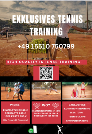 Tennis training ohne verein tennis trainer berlin