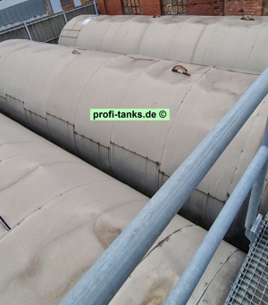 T16 gebrauchter 50.000L Stahltank beschichtet isoliert Alu-verkleidet Heizöltank Wassertank Zisterne