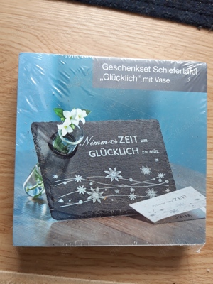 Geschenkset Schiefertafel