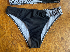 Schwarz-weißer Bikini, Dalmatiner, Damen, Neu, Größe S Bild 3