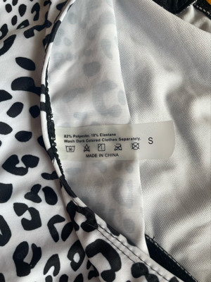 Schwarz-weißer Bikini, Dalmatiner, Damen, Neu, Größe S Bild 5