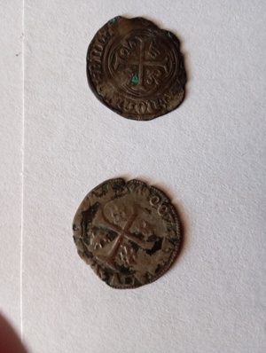 Münze ,von teufel schon gehalten und heiligen vielleicht