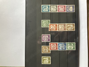 Briefmarkenauswahl Dauermarken Deutschland 60er 70er Jahre  auf Steckkarten