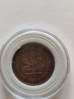 Seltene 2 Pfennig Münze, magnetisch