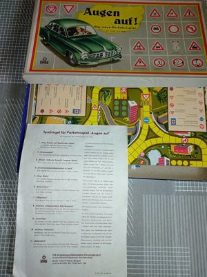 DDR Brettspiel "Augen Auf!" Das neue Verkehrsspiel Bild 2