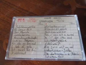 Volksmusik Kassette zu verschenken