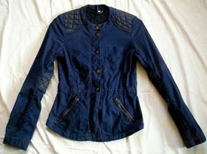 H&M Divided Damenjacke blau Größe 34