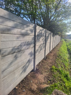 10m Doppelseitig Structuktur Betonzaun inkl Lieferung und Entladung Sichtschutz Bild 8