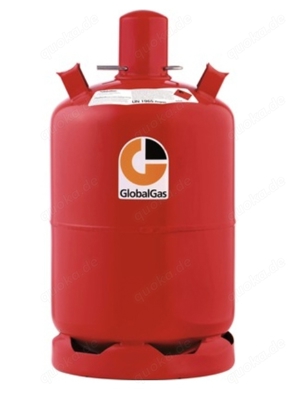 3x Gasflasche 11kg voll Pfandflasche