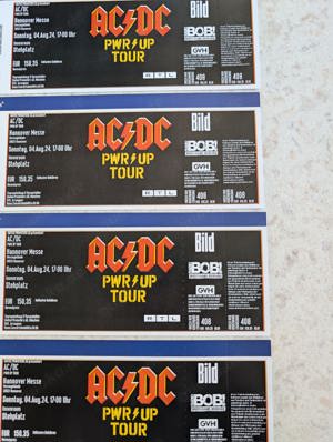AC DC Konzert Tickets Hannover 04.08.24 6 Stück zu verkaufen 