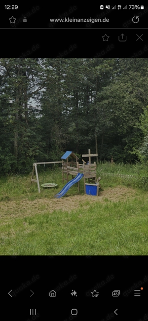 Kinderspielplatz rutsche schaukel mit Hängebrücke