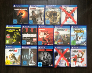 PS4 Spiele Konvolut - Alle zus. 75 (bei Abholung)