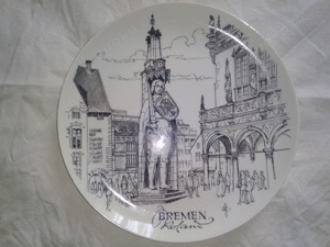 Wandteller Heimatteller Bremen Roland