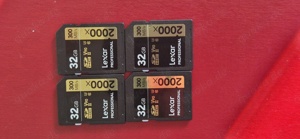 Lexar SDHC Speicherkarte 32GB V90 4 Stück