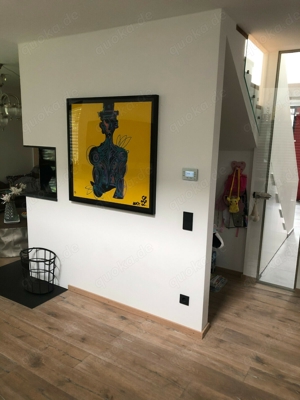 Leon Löwentraut Original GicleédruckSiebdruck, BLUE MAN - Gelbes Exemplar