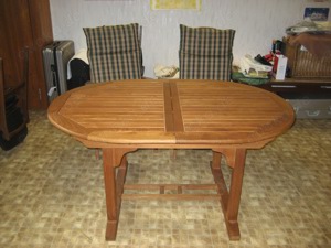 Gartenmöbel TEAK Kombination - Das Frühjahr kommt bestimmt - Kann immer im Freien stehen Bild 3