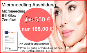 Microneedling Ausbildung und BB-Glow Ausbildung mit Zertifikat Günstig Angebot