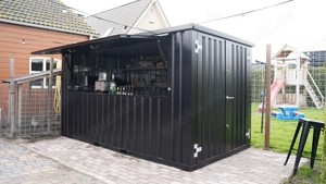 Barcontainer Außenbar Imbiss Kiosk für Gastronomiebetriebe