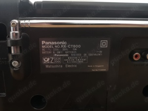 Vintage Getto Blaster Panasonic RX-CT800 Doppel Tapedeck Bild 7