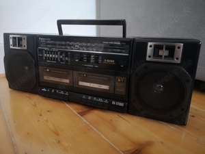 Vintage Getto Blaster Panasonic RX-CT800 Doppel Tapedeck Bild 3