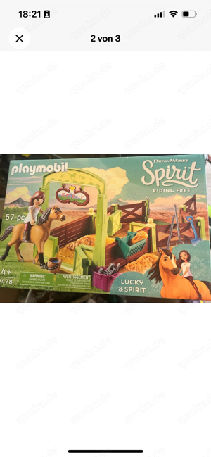 PLAYMOBIL 9478 Pferdebox Lucky und Spirit Spielzeug