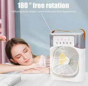Tragbarer Nebelventilator LED-Beleuchtung Grün, Weiß Bild 6