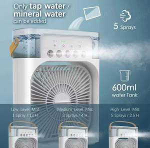 Tragbarer Nebelventilator LED-Beleuchtung Grün, Weiß Bild 7