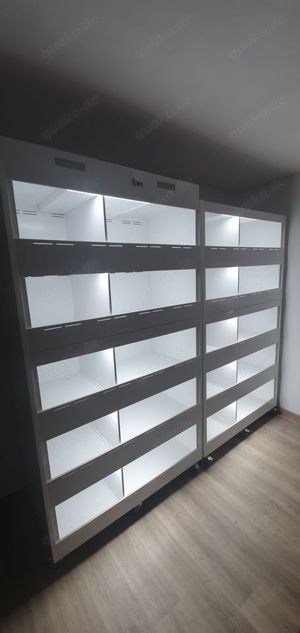 2x Terrarientower mit Trennmöglichkeit inkl. LED & Heatpanel (je 5x 120x60x40)  - gebraucht