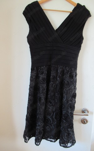 schwarzes Kleid  Adrianna Papell Größe 38   40  Bild 4