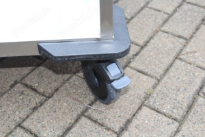 neuwertiger Rieber Plattformwagen mit Korb aus V2A Bild 5