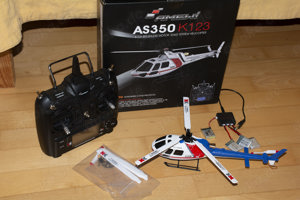 RC Heli RTF Alouette AS350 mit Futaba FHSS Protokoll und Aluminium-Taumelscheibe