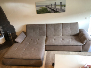 Couch braun-grau L-form 