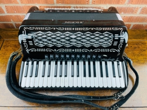 Borsini Midi Accordion SL4117 M 120 Bass 41 Treble Piano Keys 11 Register Cased