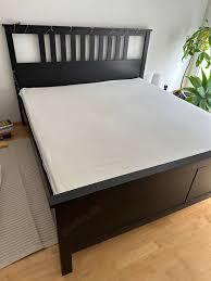 IKEA Hemnes Bett 160 x 200 Schwarz +Lattenrost
