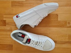 Tommy Hilfiger - Modern Sneaker weiß aus Leder, Gr. 46   Neu! Bild 4