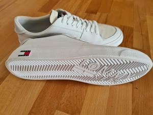 Tommy Hilfiger - Modern Sneaker weiß aus Leder, Gr. 46   Neu! Bild 3