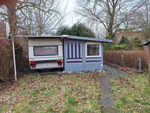 Wohnwagen  am Beversee  in Dannenbüttel