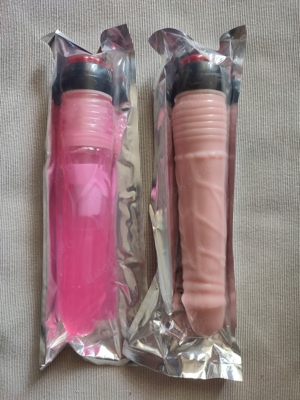 Stufenloser Vibrator mit Aderung, 22 CM Bild 3